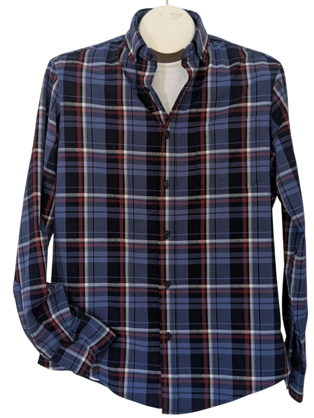 Mizzen + Main City Flannel Plaid Shirt Size Small